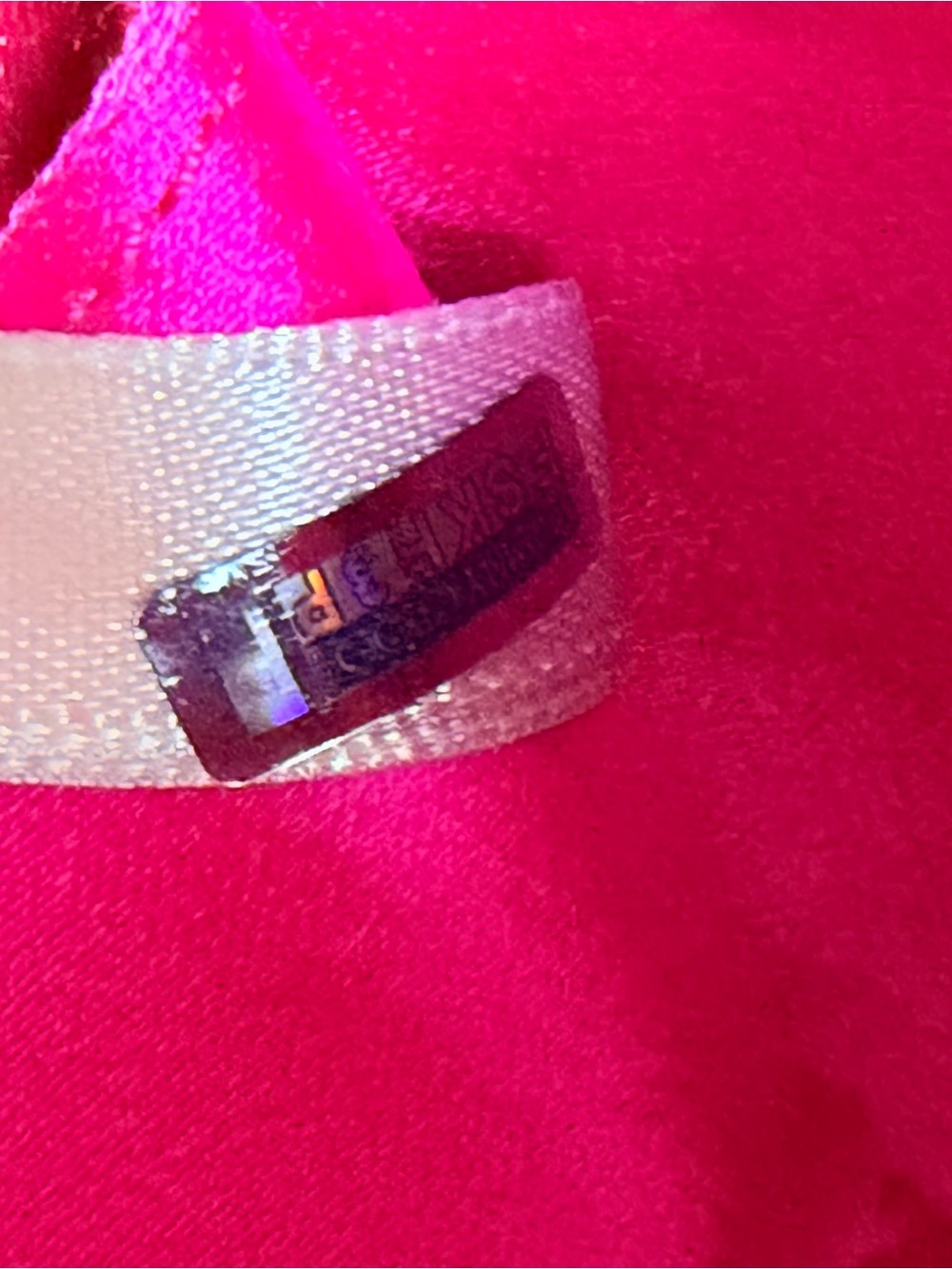 Jimmy Choo Cloud Pink Satin Oversized Bow Clutch Chain Bag - Picture 9 of 11